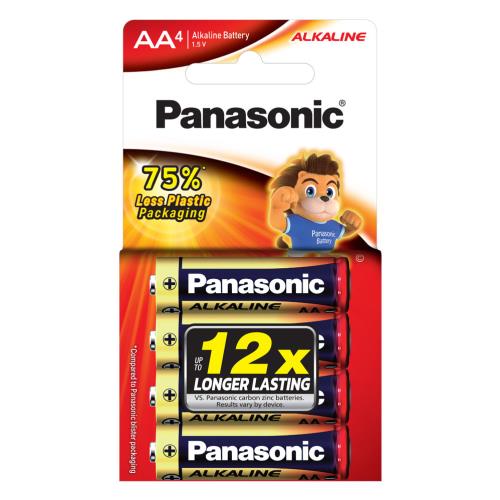 Panasonic AA Battery Alkaline(4pk) Paper Pack