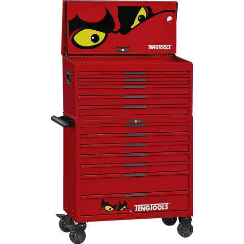 Teng Pro35™ 37in Stack Tool Storage 12 Drawers Red