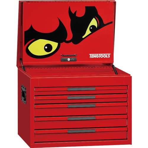 Teng Pro35™ 26in Deep Tool Chest 5 Drawers Red
