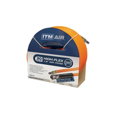 ITM Air Hose 12.5mm(1/2in) x 30M Hybrid Polymer w/ Fittings