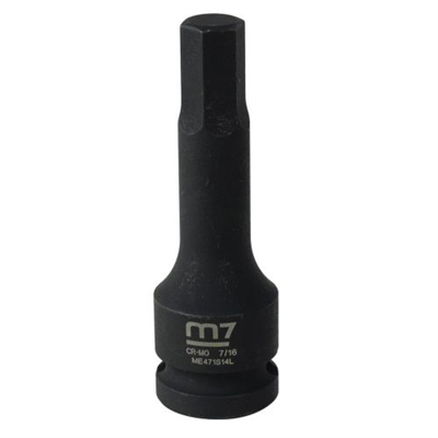M7 Impact In Hex Socket, 1/2in Drive, 7/16in