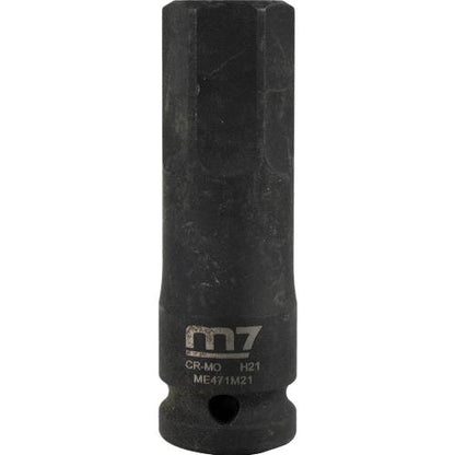 M7 Impact In Hex Socket, 1/2in Drive, 21mm