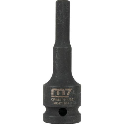 M7 Impact In Hex Socket, 1/2in Drive, 11/32in