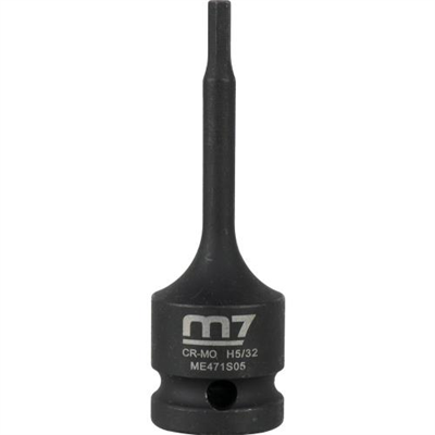 M7 Impact In Hex Socket, 1/2in Drive,  5/32in
