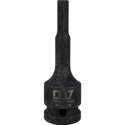 M7 Impact In Hex Socket, 1/2in Drive,  9/32in