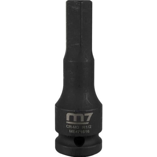 M7 Impact In Hex Socket, 1/2in Drive, 1/2in