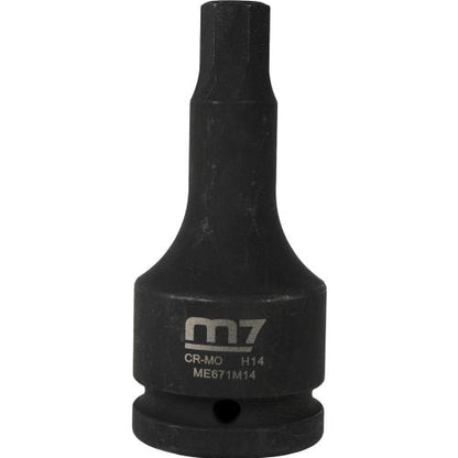 M7 Impact In Hex Socket, 3/4in Drive, 14mm