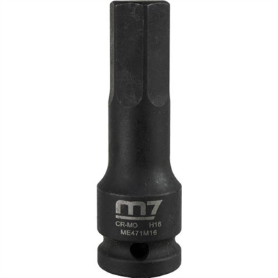 M7 Impact In Hex Socket, 1/2in Drive, 16mm