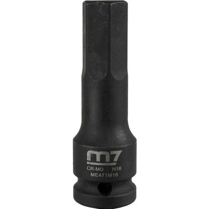 M7 Impact In Hex Socket, 1/2in Drive, 16mm
