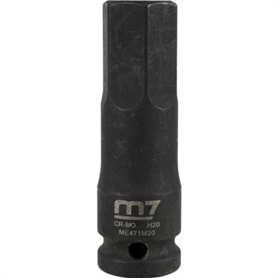 M7 Impact In Hex Socket, 1/2in Drive, 20mm