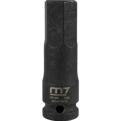 M7 Impact In Hex Socket, 1/2in Drive, 20mm