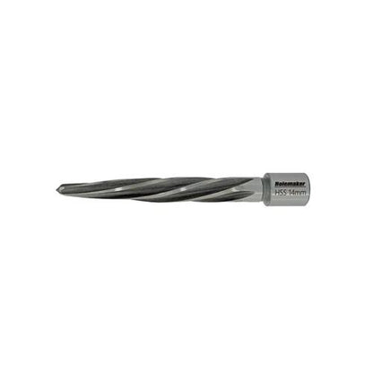 Holemaker Taper Bridge Reamer, Weldon Shank, 14mm Dia