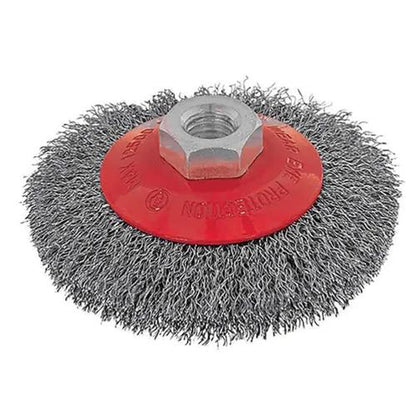 ITM Crimp Wire Bevel Brush Stainless Steel 100mm