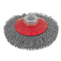 ITM Crimp Wire Bevel Brush Stainless Steel 100mm