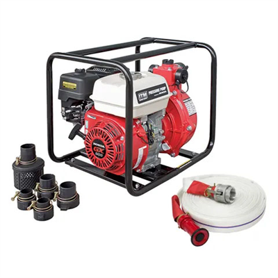 ITM Water Pressure Pump Kit GX200 Honda w/Fire Fighting Hose