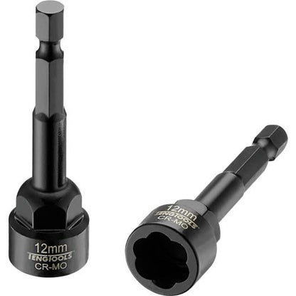 Teng 12mm 1/4in Hex Twist Extractor Cr-Mo