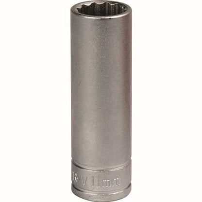 Teng 1/4in Deep Socket 12 Pt Metric 11 mm