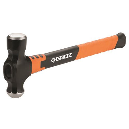 Groz Ball Pein Hammer 8oz - Fibreglass Handle 12in