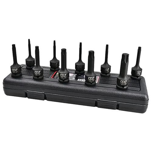 M7 10pc Impact Torx Socket Set 1/2in Dr. T20-T70