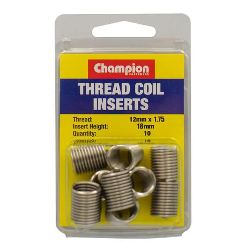 Champion Thread Insert Refills – M12 x 1.75 x 18mm -10pk