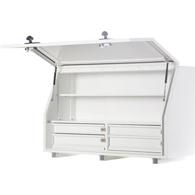 KABoxes 1360 Series 4 Drawers & 2 Shelves - White