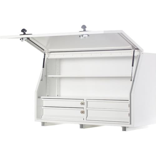 KABoxes 1360 Series 4 Drawers & 2 Shelves - White
