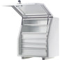 KABoxes 715 Series 4 Drawer 2 Shelves - White
