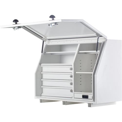 KABoxes 1150 Series 4 Drawer 5 Shelves - White