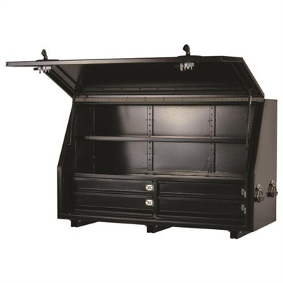 KABoxes 1360 Aluminium Series 4 Drawers & 2 Shelves - Black