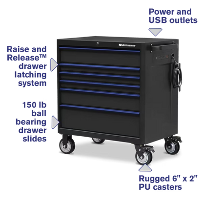 Montezuma 36" x 24" 6 Drawer Tool Cabinet