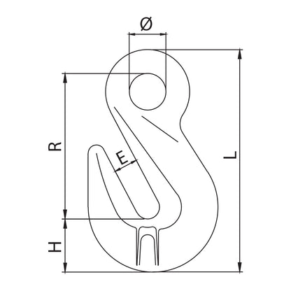 ITM G80 Eye Shortening Grab Hook-6mm Chain