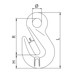 ITM G80 Eye Shortening Grab Hook-10mm Chain