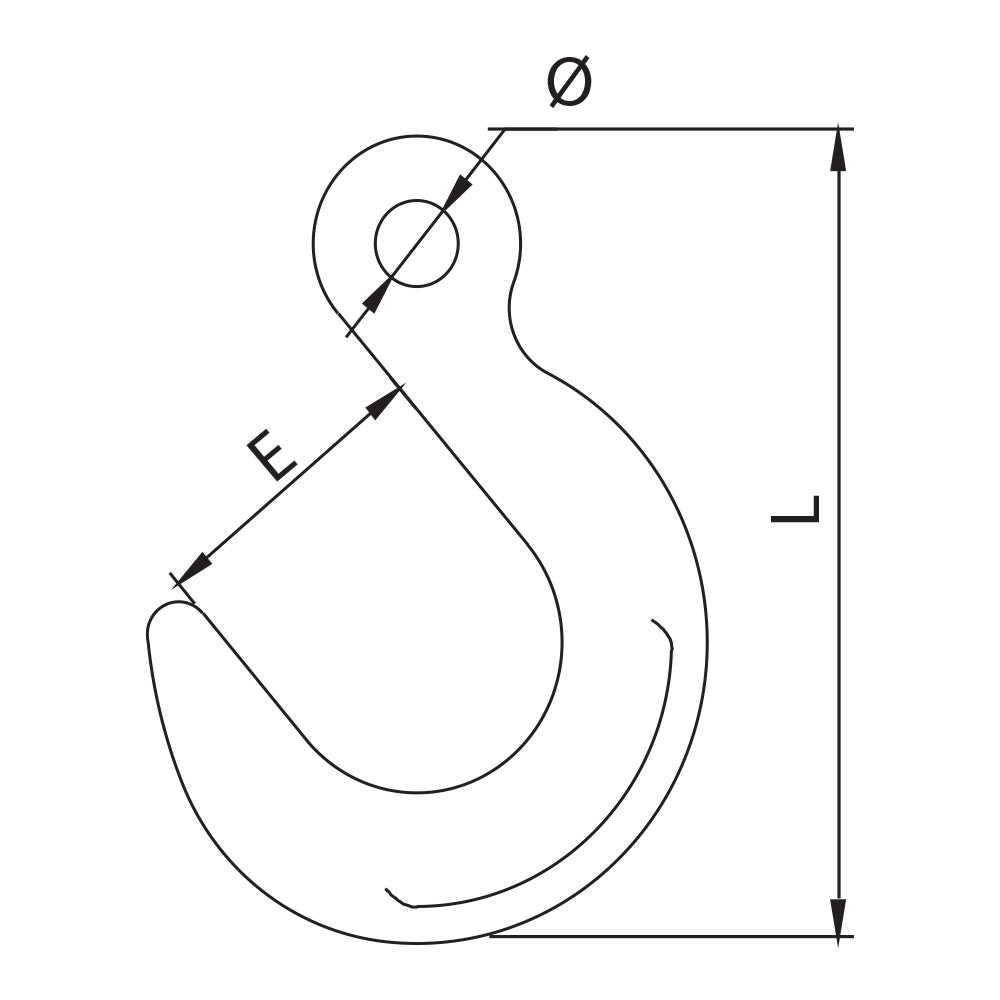 ITM G80 Eye Foundry Hook-20mm Chain