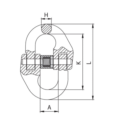 ITM G80 Component Connector - 10mm Chain
