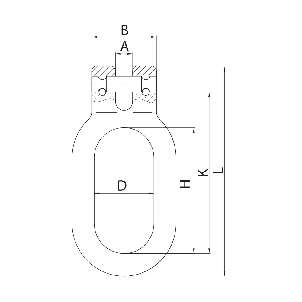 ITM G80 Clevis Single Master Link-7-8mm Chain