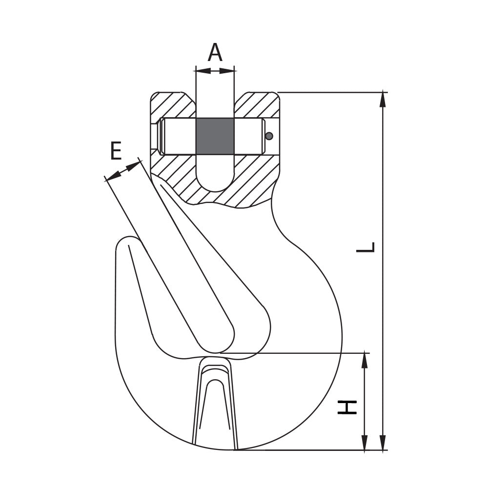 ITM G80 Clevis Shortening Grab Hook-10mm Chain