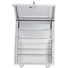 KABoxes 715 Series 4 Drawer 2 Shelves - White