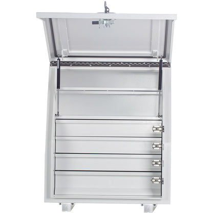 KABoxes 715 Series 4 Drawer 2 Shelves - White