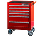 T&E 26" 6 Drawer Roller Cabinet - Red